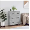 Image de Buffet gris béton 69,5x34x90 cm bois d'ingénierie827864