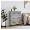 Image de Buffet sonoma gris 69,5x34x90 cm bois d ingénierie