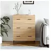 Image de Buffet, Armoire avec Pieds et 3 Tiroirs, Commode de Rangement, Organisateur de Salon, Moderne, Chêne Sonoma Bois d'Ingénierie 827871