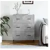 Image de Buffet gris béton 69,5x34x90 cm bois d'ingénierie827872
