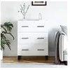Image de Buffet blanc 69,5x34x90 cm bois d ingénierie
