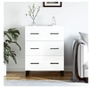 Image de Buffet Blanc brillant 69,5x34x90 cm Bois d ingénierie
