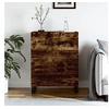 Image de Buffet, Armoire avec Pieds et 3 Tiroirs, Commode de Rangement, Organisateur de Salon, Moderne, Chêne Fumé Bois d'Ingénierie