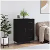 Image de Buffet noir 69,5x34x90 cm bois d'ingénierie827909