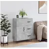 Image de Buffet gris béton 69,5x34x90 cm bois d ingénierie