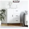 Image de Buffet blanc 69,5x34x90 cm bois d ingénierie