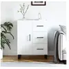 Image de Buffet blanc 69,5x34x90 cm bois d ingénierie