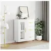 Image de Buffet Blanc brillant 69,5x34x90 cm Bois d'ingénierie828022