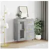 Image de Buffet gris béton 69,5x34x90 cm bois d'ingénierie828024