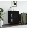 Image de Buffet noir 69,5x34x90 cm bois d ingénierie
