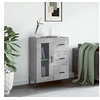 Image de Buffet gris béton 69,5x34x90 cm bois d'ingénierie828056