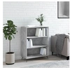 Image de Bibliothèque gris béton 69,5x32,5x90 cm bois d'ingénierie828336
