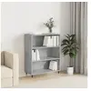 Image de Bibliothèque gris béton 69,5x32,5x90 cm bois d'ingénierie828344