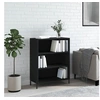 Image de Armoire à étagères noir 69,5x32,5x90 cm bois d'ingénierie828373