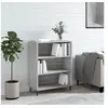 Image de Armoire à étagères sonoma gris 69,5x32,5x90cm bois d'ingénierie828386