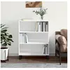 Image de Armoire à étagères blanc brillant 69,5x32,5x90 cm828390