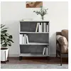 Image de Armoire à étagères gris béton 69,5x32,5x90 cm bois d'ingénierie828392