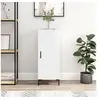 Image de Buffet Blanc brillant 34,5x34x90 cm Bois d'ingénierie828542