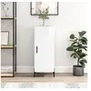 Image de Buffet Blanc brillant 34,5x34x90 cm Bois d'ingénierie828550