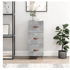 Image de Buffet Gris béton 34,5x34x90 cm Bois d'ingénierie828576