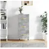 Image de Buffet Gris béton 34,5x34x90 cm Bois d ingénierie