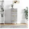 Image de Buffet Sonoma gris 34,5x34x90 cm Bois d'ingénierie828586