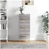 Image de Buffet Sonoma gris 34,5x34x90 cm Bois d'ingénierie828594