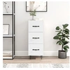 Image de Buffet Blanc brillant 34,5x34x90 cm Bois d'ingénierie828598