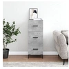 Image de Buffet Gris béton 34,5x34x90 cm Bois d ingénierie
