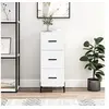 Image de Buffet blanc 34,5x34x90 cm bois d'ingénierie828612