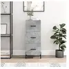 Image de Buffet Gris béton 34,5x34x90 cm Bois d'ingénierie828616