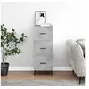 Image de Buffet Gris béton 34,5x34x90 cm Bois d'ingénierie828624