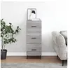 Image de Buffet Sonoma gris 34,5x34x90 cm Bois d'ingénierie828626