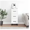 Image de Buffet blanc 34,5x34x90 cm bois d'ingénierie828628
