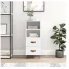 Image de Buffet blanc 34,5x34x90 cm bois d'ingénierie828636
