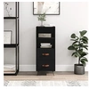Image de Buffet Noir 34,5x34x90 cm Bois d'ingénierie828637