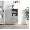 Image de Buffet Gris béton 34,5x34x90 cm Bois d ingénierie