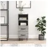 Image de Buffet Sonoma gris 34,5x34x90 cm Bois d'ingénierie828666