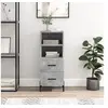 Image de Buffet Gris béton 34,5x34x90 cm Bois d ingénierie