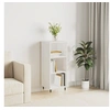 Image de Buffet blanc brillant 34,5x32,5x90 cm bois d'ingénierie828710