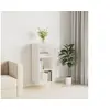 Image de Buffet blanc brillant 34,5x32,5x90 cm bois d ingénierie