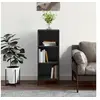 Image de Buffet noir 34,5x32,5x90 cm bois d'ingénierie828733