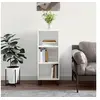 Image de Buffet blanc brillant 34,5x32,5x90 cm bois d'ingénierie828758