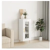Image de Buffet Blanc brillant 34,5x34x90 cm Bois d'ingénierie828782