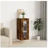 Image de Buffet, Armoire Latérale avec Porte, Meuble de Rangement, Organisateur de Salon Salle de Séjour, Moderne, Chêne Fumé Bois d'Ingénierie 828785