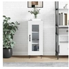 Image de Buffet Blanc brillant 34,5x34x90 cm Bois d'ingénierie828790