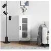 Image de Buffet Blanc brillant 34,5x34x90 cm Bois d'ingénierie828798