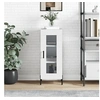 Image de Buffet Blanc brillant 34,5x34x90 cm Bois d'ingénierie828806