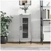 Image de Buffet Sonoma gris 34,5x34x90 cm Bois d ingénierie
