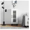 Image de Buffet Blanc brillant 34,5x34x90 cm Bois d'ingénierie828822